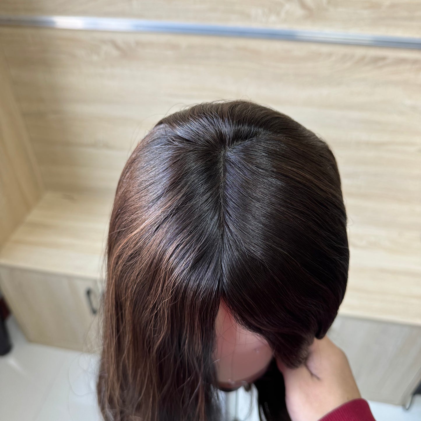 Chocolate Brown with Dimension Skin Top Wig