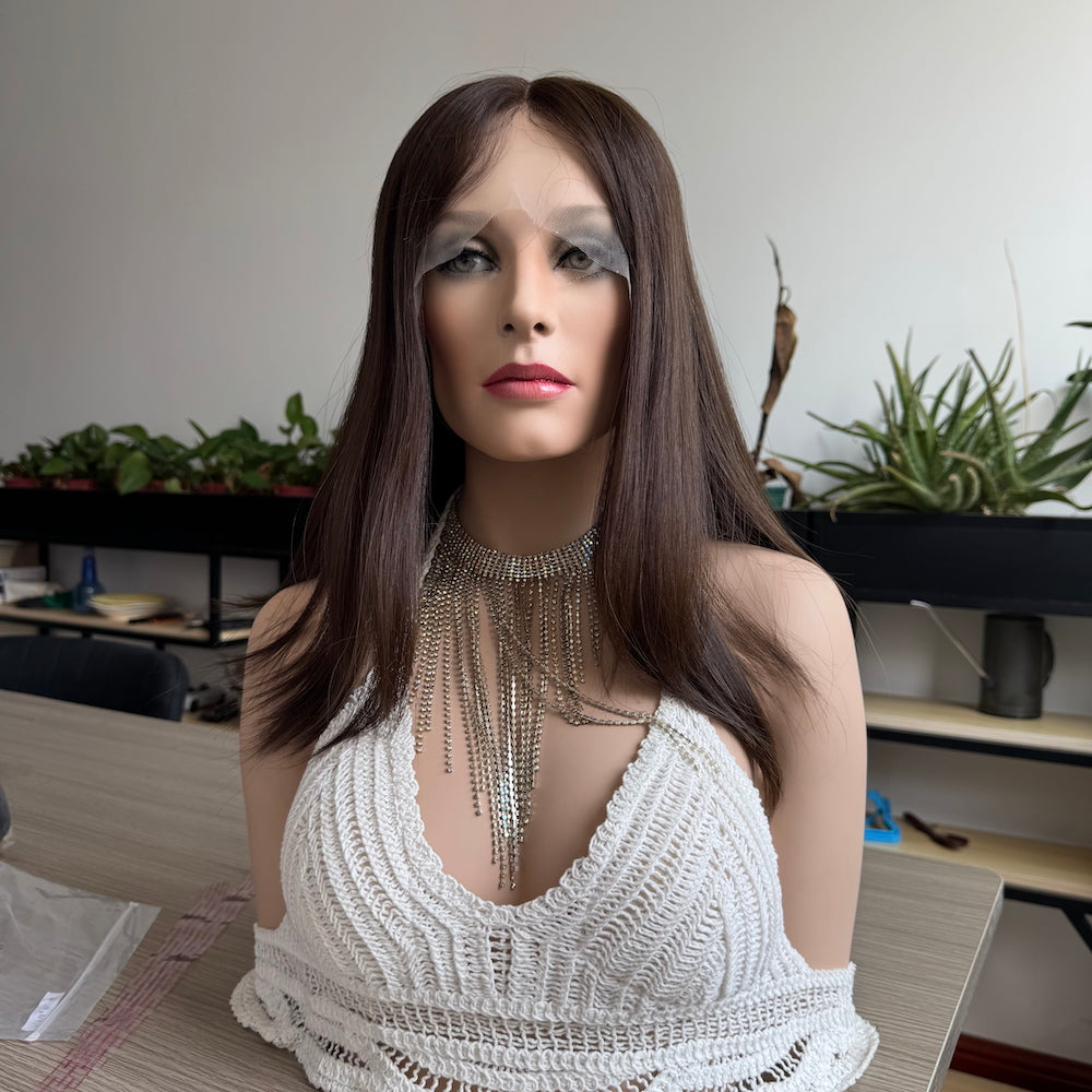 Classic Brown with Natural Depth Lace Top Wig