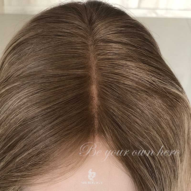 Stock Warm Sandy Blonde Lace Top Wig