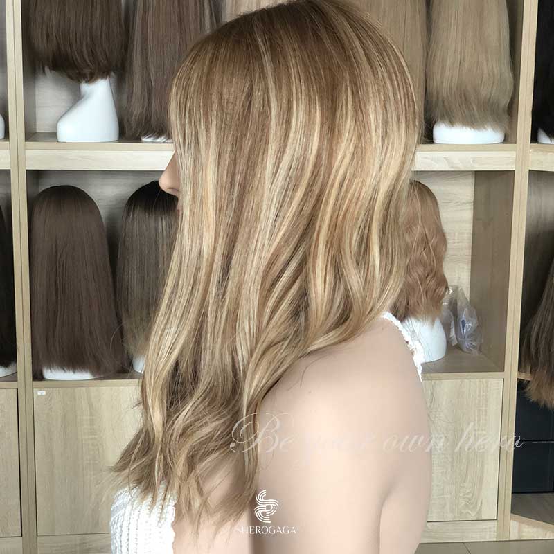 Stock Warm Sandy Blonde Lace Top Wig