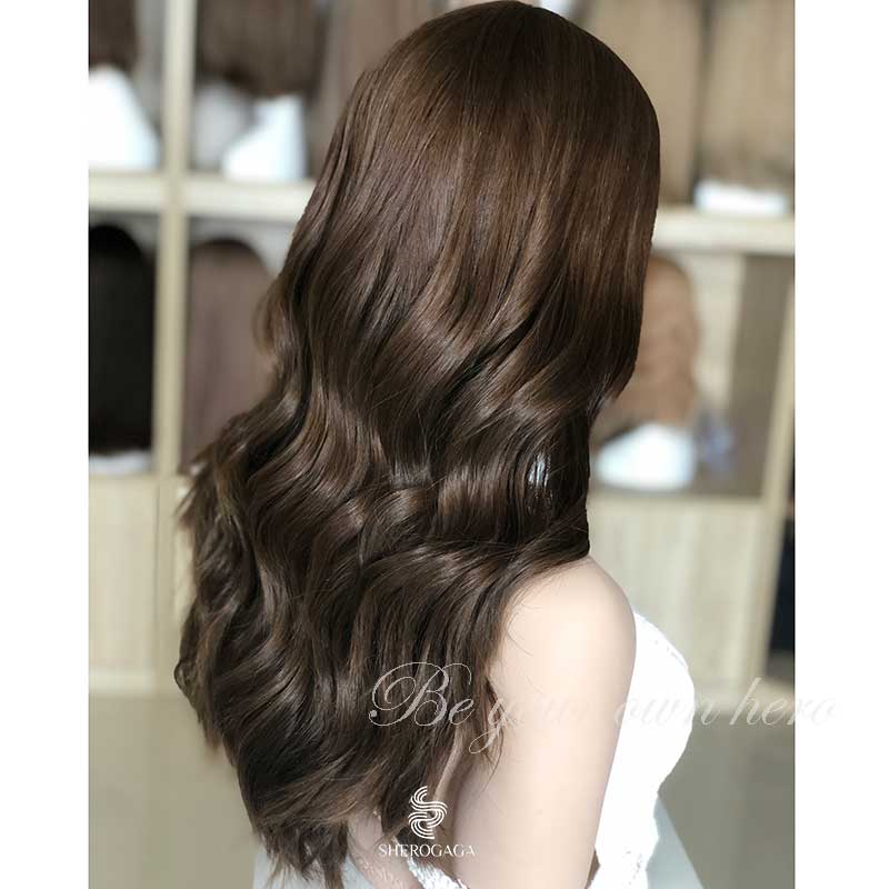 Silk Top Wig Medium Brown 