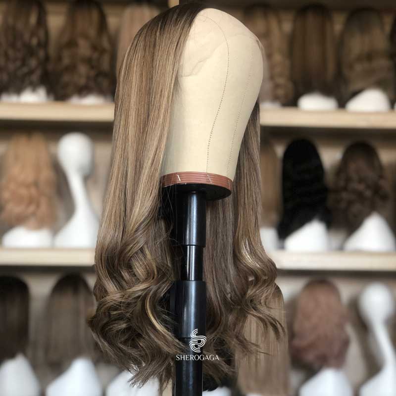  Blend Brown Balayage Top Lace Wig