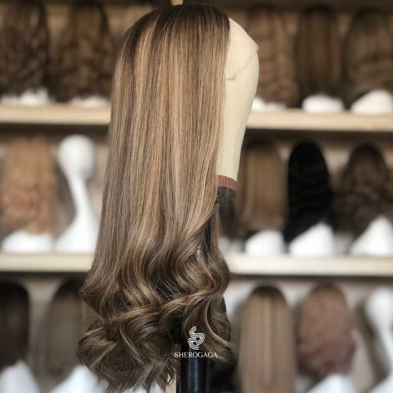  Blend Brown Balayage Top Lace Wig