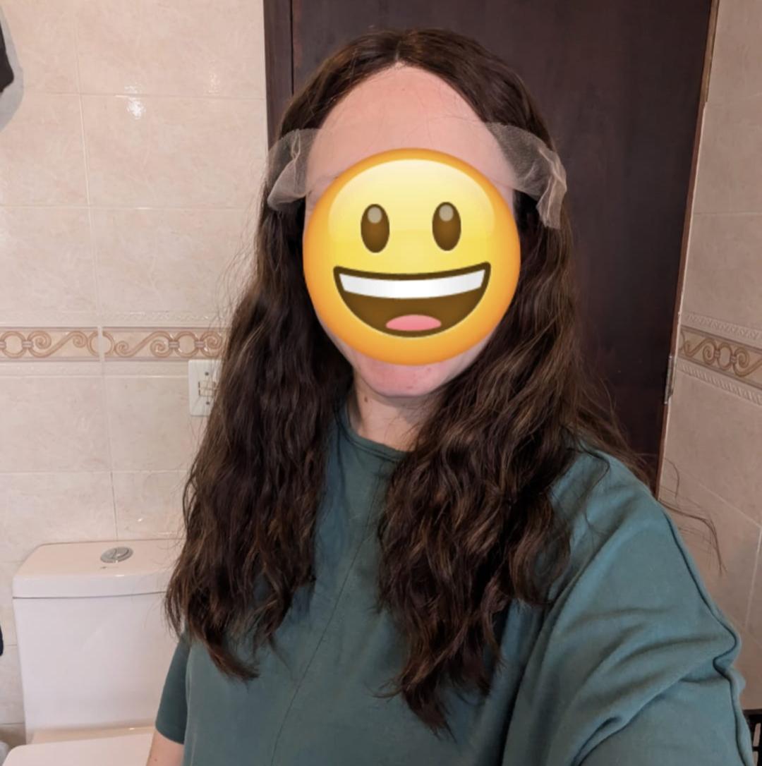 Medium Length Chocolate Brown Sheitel – Natural Wave Lace Top Wig