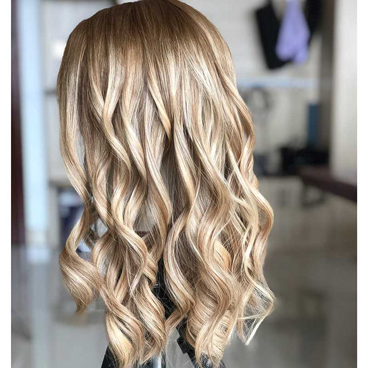 16'' Lace Top Wig Blonde Balayage