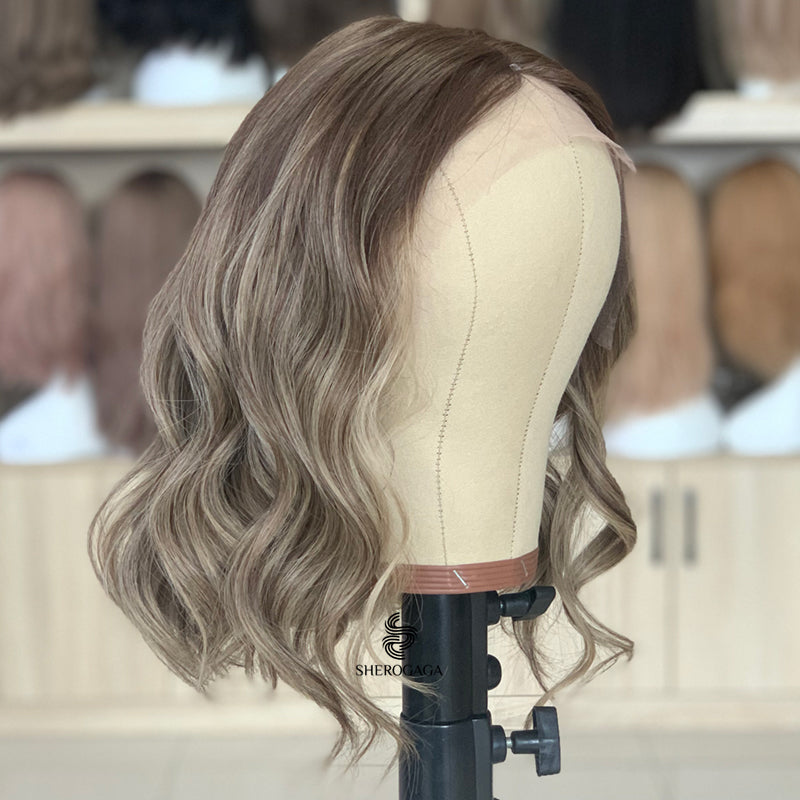 Super Deal 14''-16''  Frost Blonde Lace Top Wig