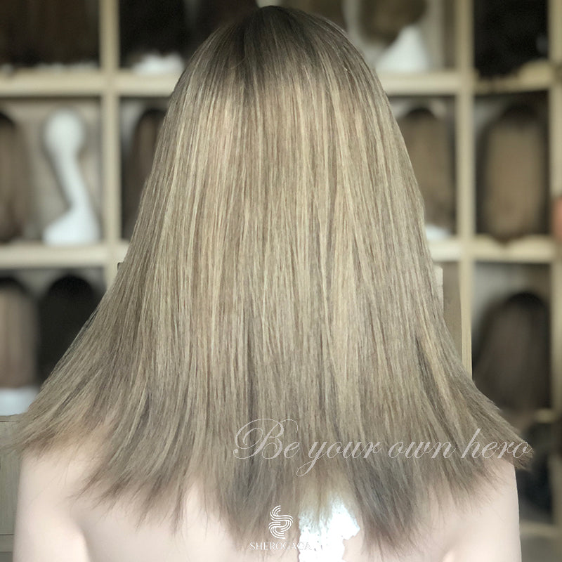 Ashy Blonde Lace Top Wig 