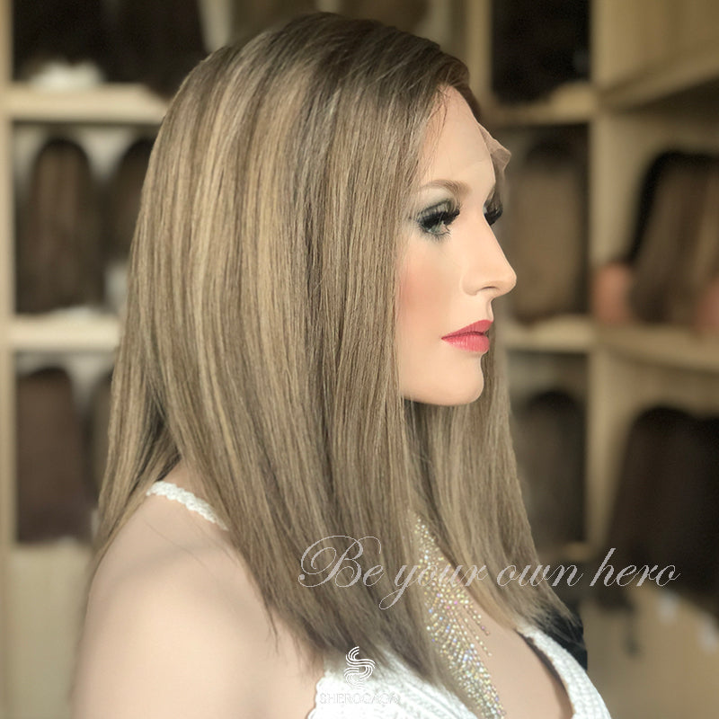 Ashy Blonde Lace Top Wig 