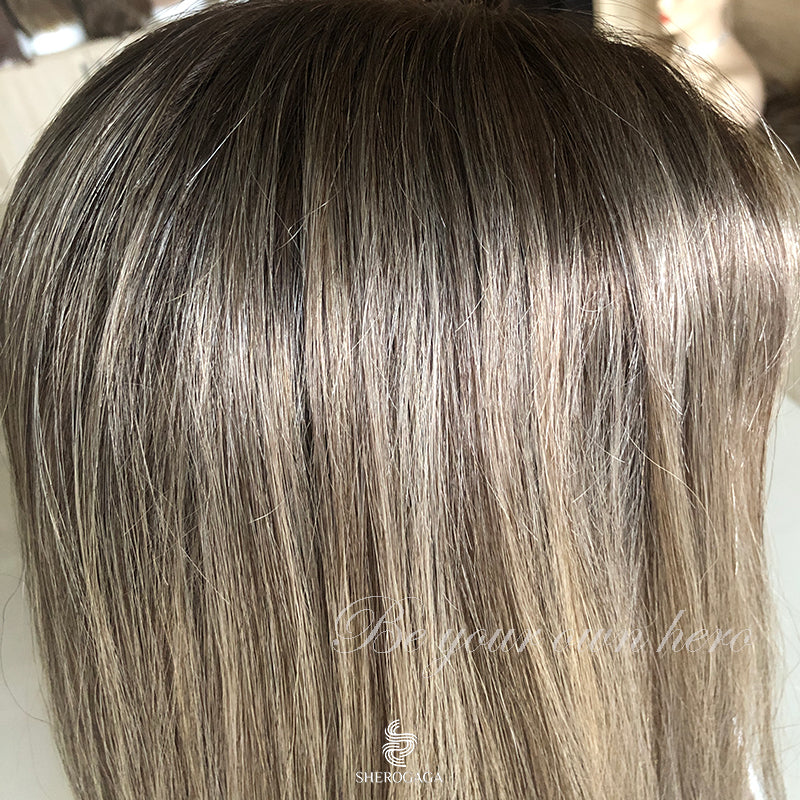 Ashy Blonde Lace Top Wig 