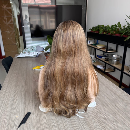 Golden blonde bandfall 24 inches small layered