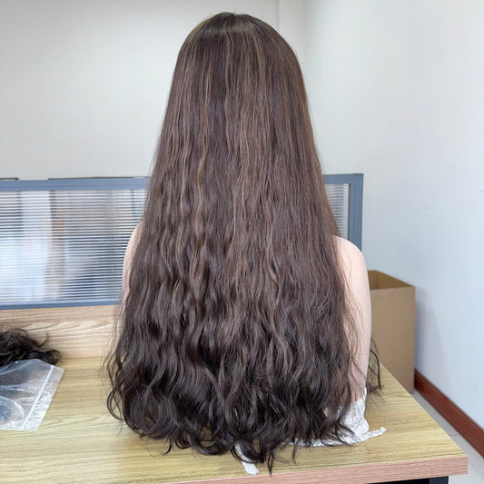 Soft Blend Brunette Lace Top Wig