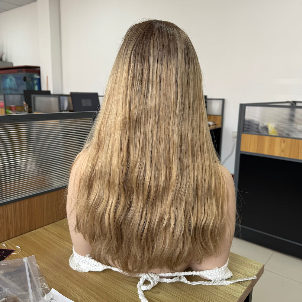 Dark Ash Blonde Lace Top Wig