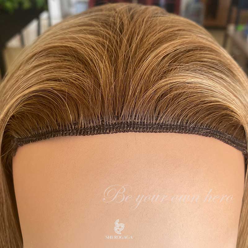 Warm Blonde Headband Fall Wig 18inches