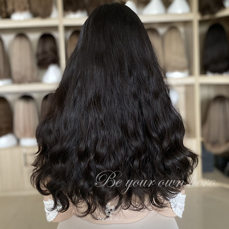 Stock 20'' Loose Curly Lace Top Wig with Silk Liner