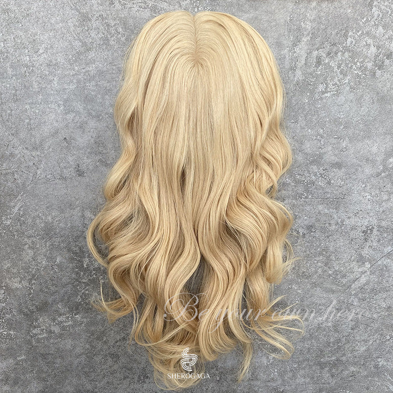 Bleached blonde hair topper