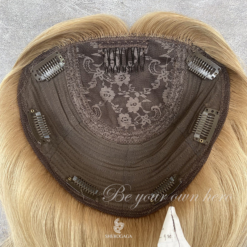 Blonde hair topper