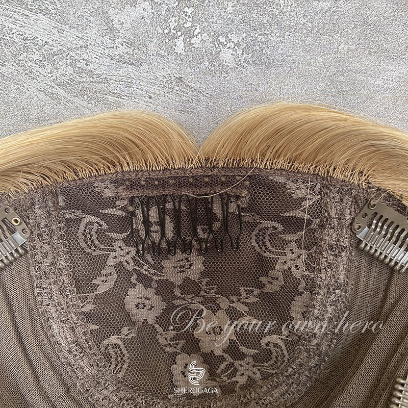 Silk base hair topper