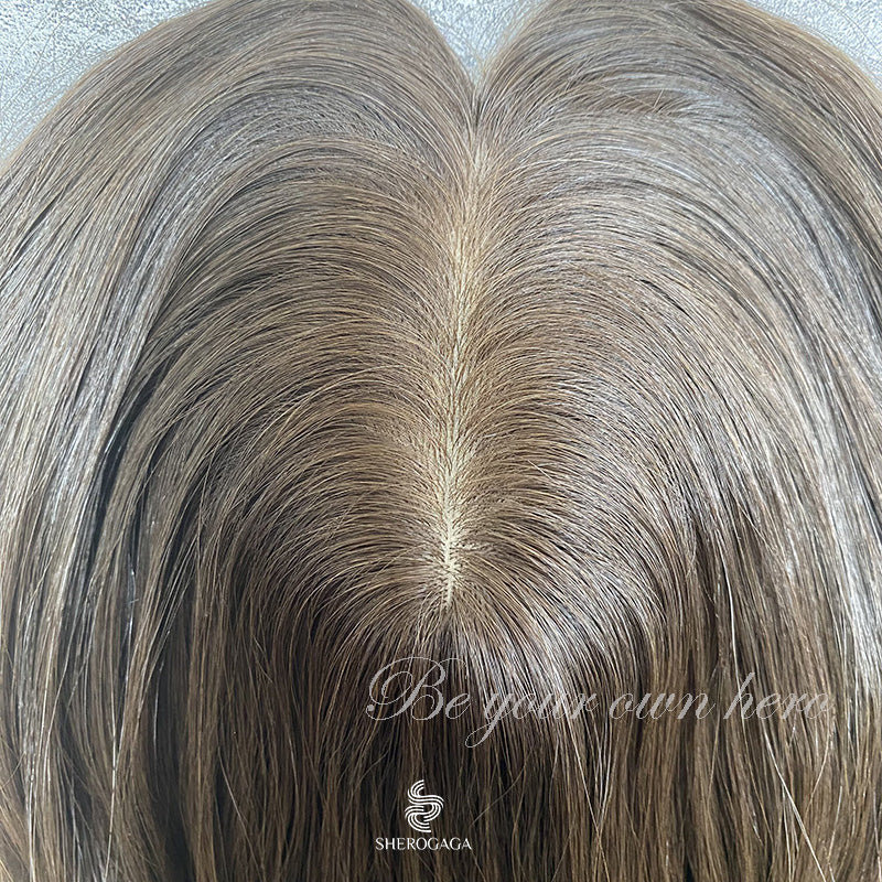 Human Hair Silk Topper for Hair Loss