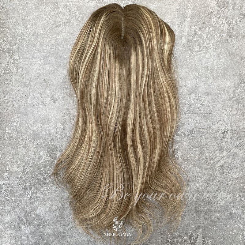 Human  Hair silk topper 