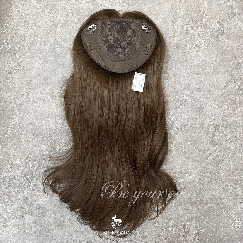 Human  Hair silk topper 