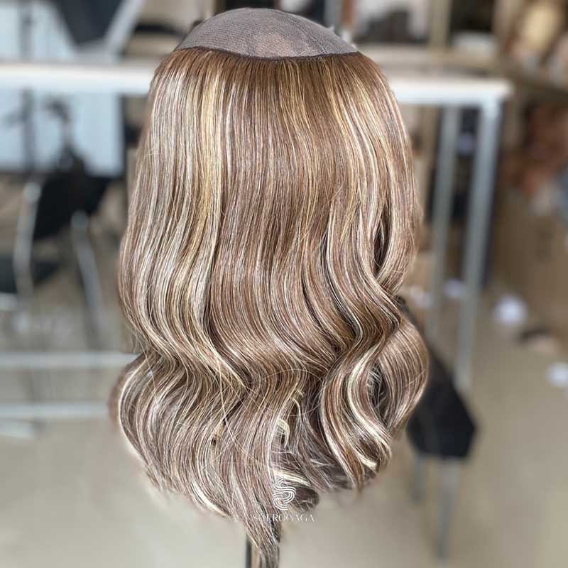 Human Hair Hatfall Wig Mushroom Brown Blonde Balayage Sherogaga Shop