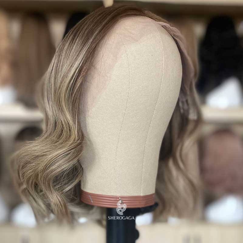 Sandy Blonde Balayage Lace Top Wig