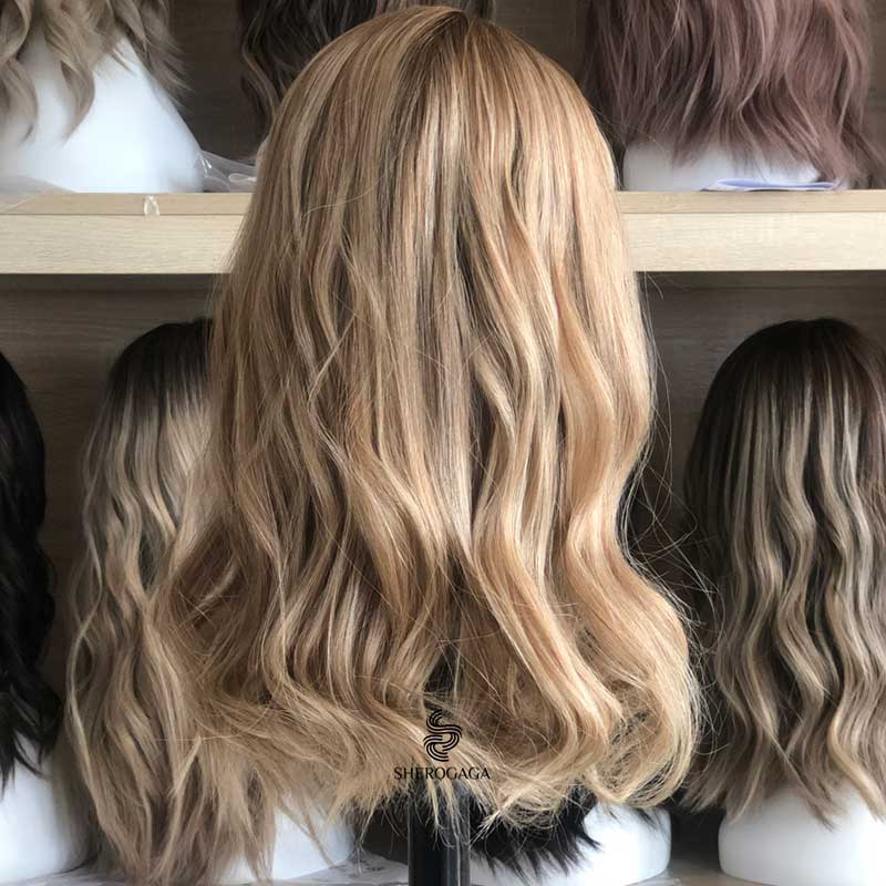 Blonde Balayage Silk Skin Top Wig